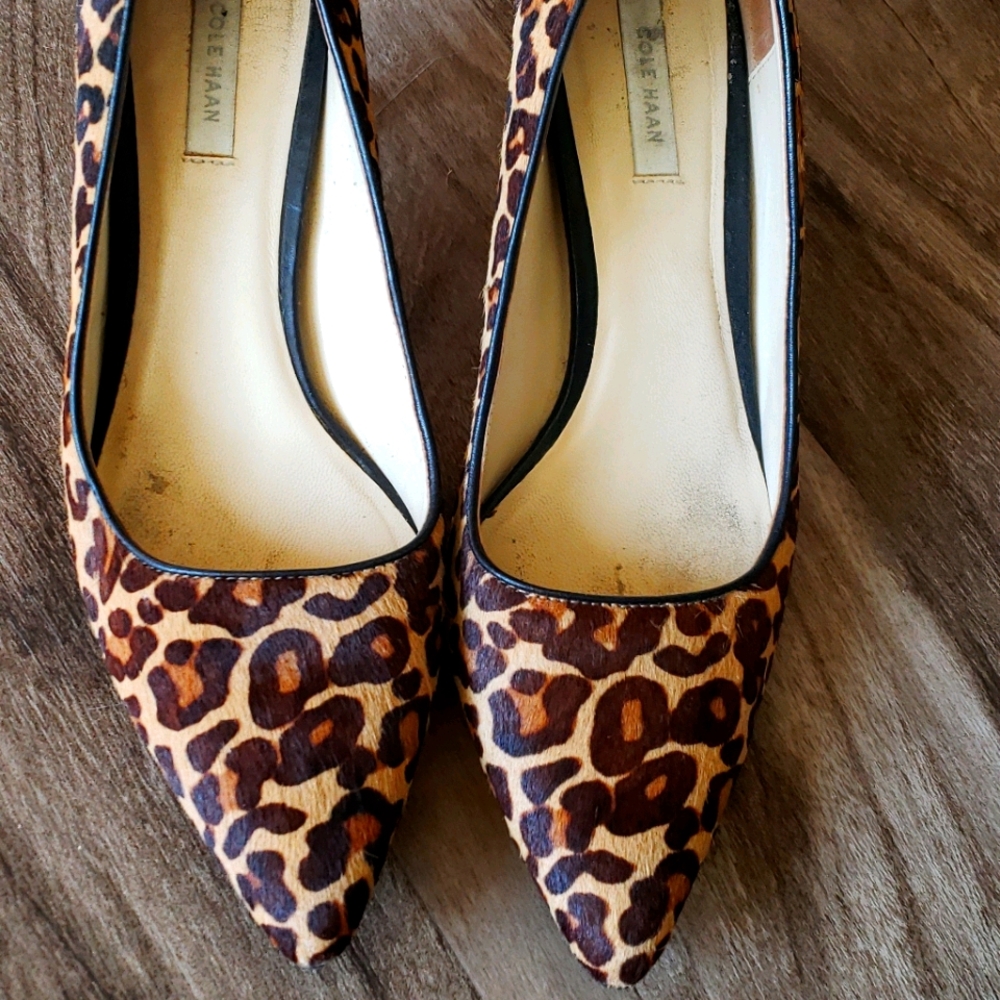 Cole Haan Giraffe Print Heels size 6.5 - Picture 4 of 16